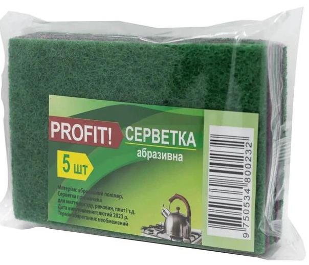 Profit Abrasive Cloth, 130 x 90 mm, 5 pcs