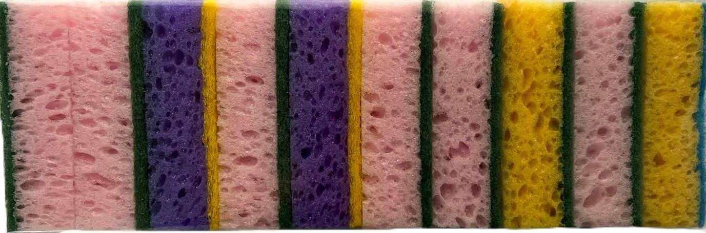 Porous Kitchen Sponges, 10 pcs