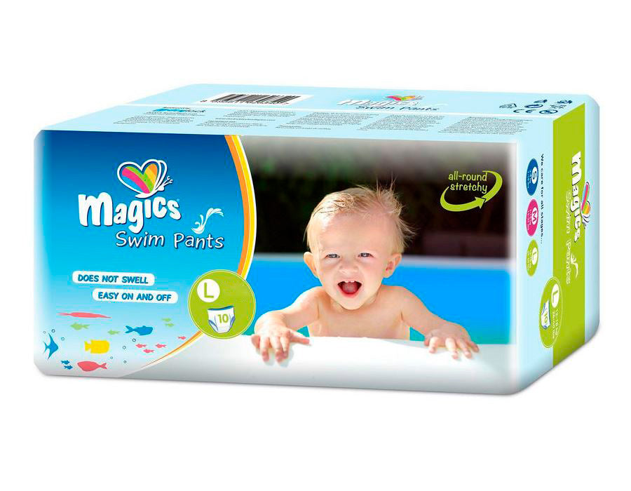 Magics Size L Swim Diaper Pants, 14+ kg, 10 pcs