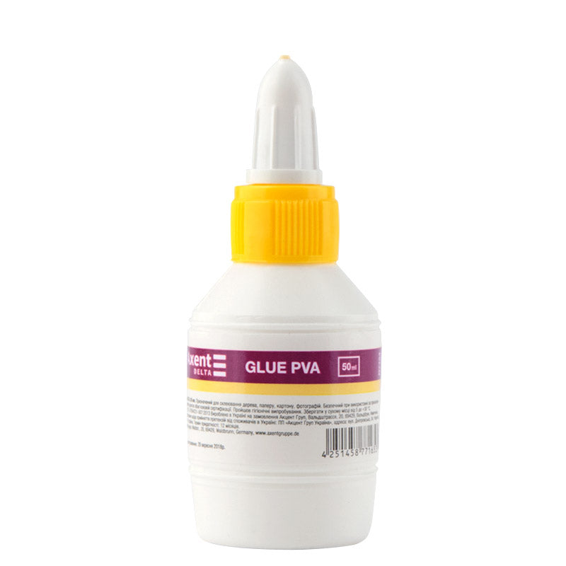 Axent Delta Standard D7124 PVA Office Glue, 50 mL