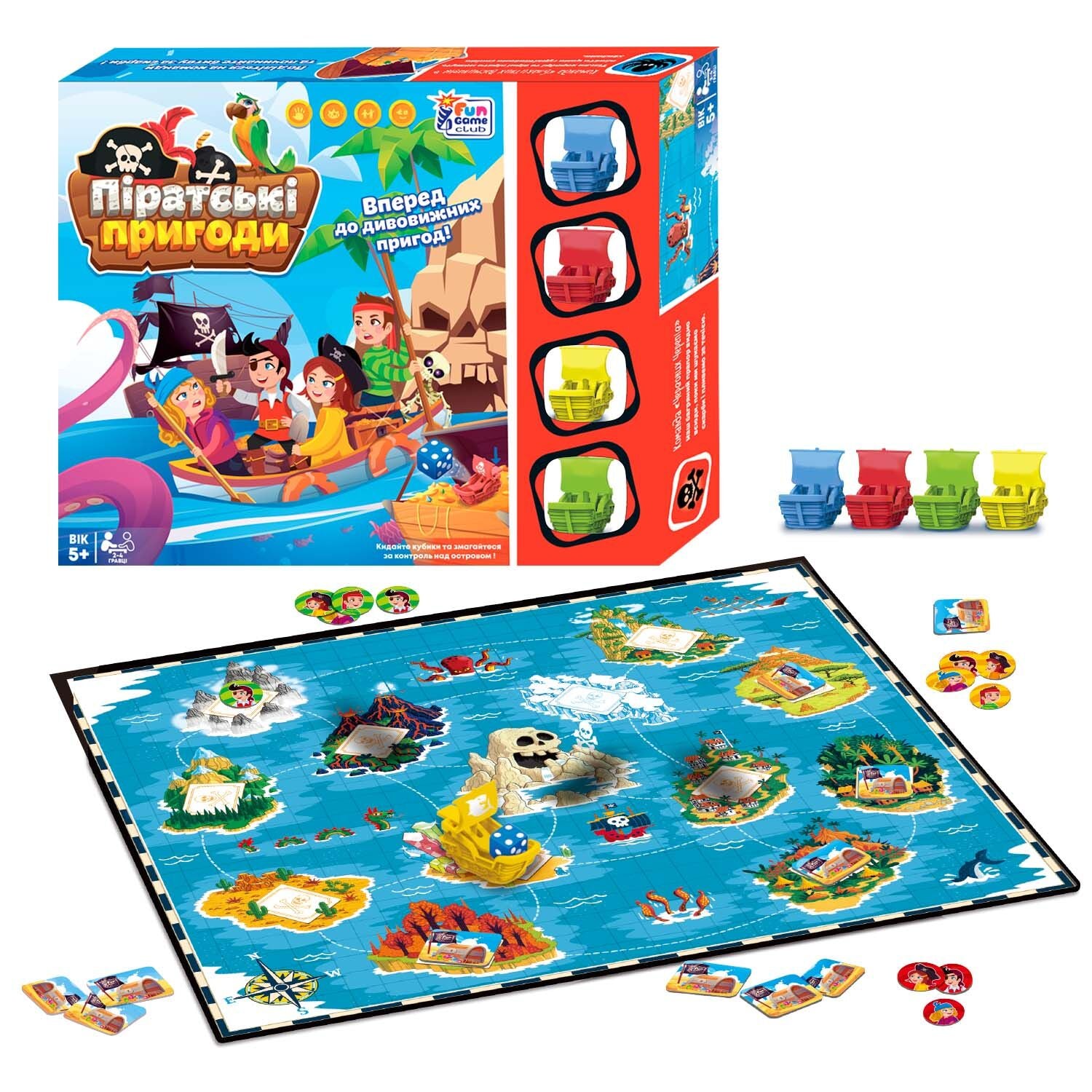 4 Fun Game Club Pirate Adventures 90177 Board Game