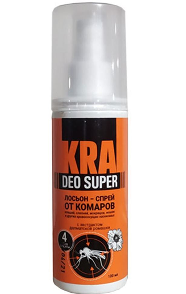 Kra Deo Super Mosquito Repellent Lotion Spray, 100 mL
