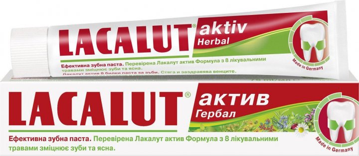 Lacalut Aktiv Herbal Toothpaste, 75 mL