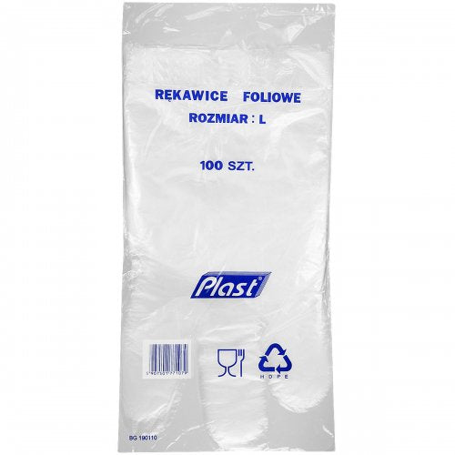 Plast Disposable Polyethylene Gloves, 100 pcs - Image 2