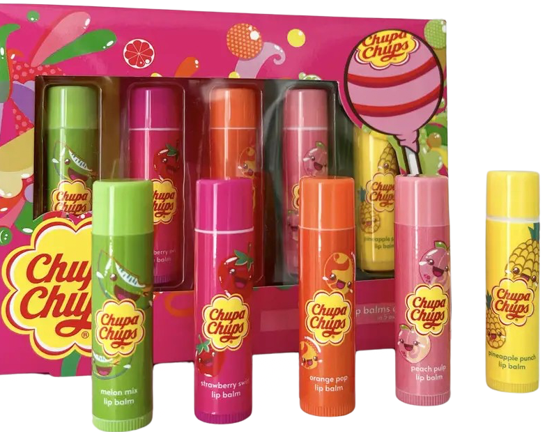 Chupa Chups Lip Balm Set, 5 pcs