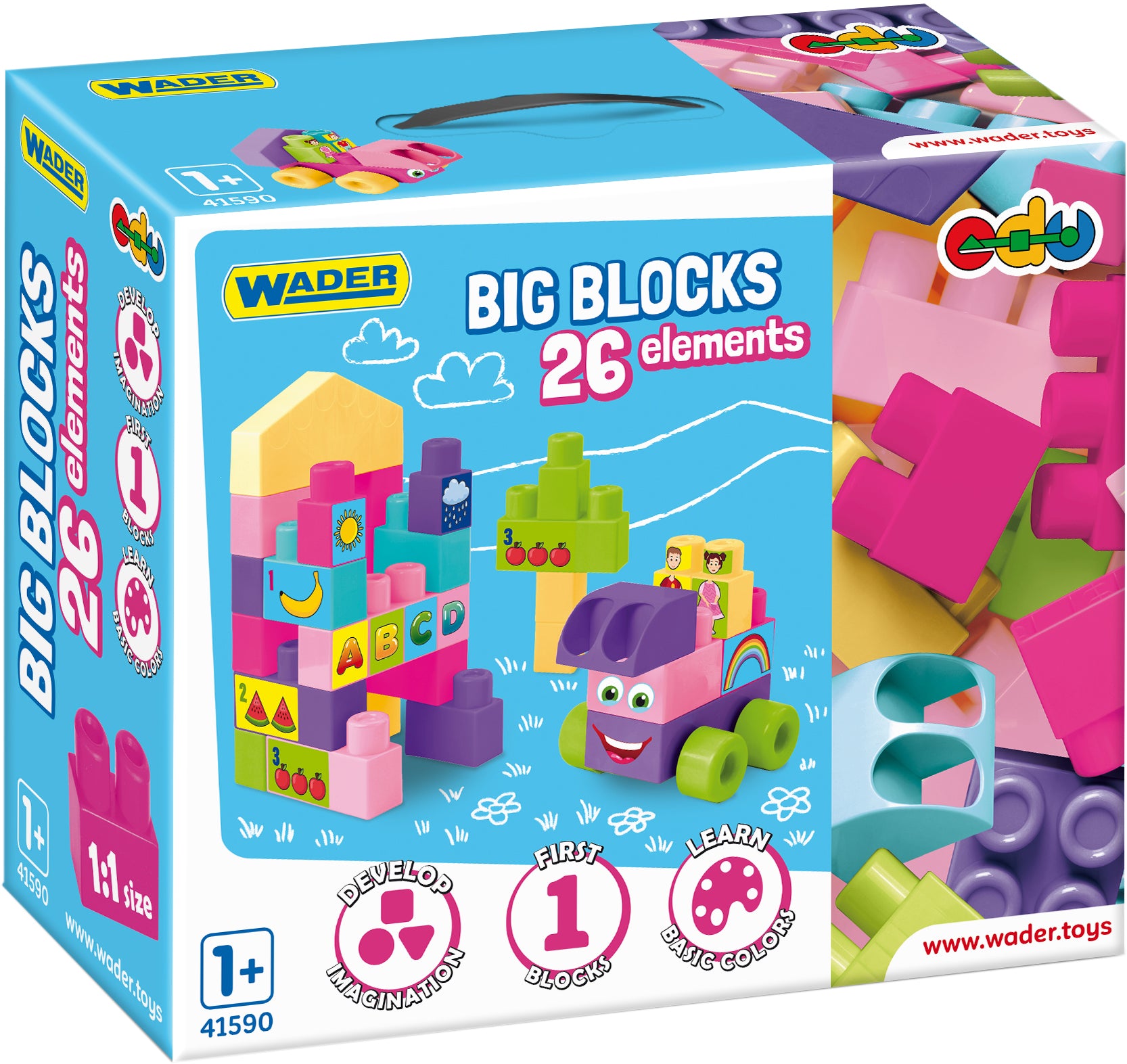 Wader Big Blocks 41590 Building Set, 26 Pieces - Image 2