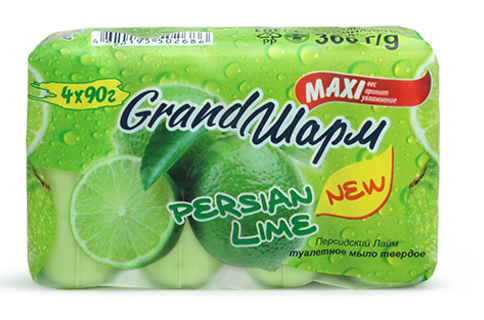 Sharm Persian Lime Bar Soap, 4 x 90 g