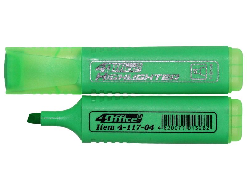 4Office 4-117-04 Green Highlighter