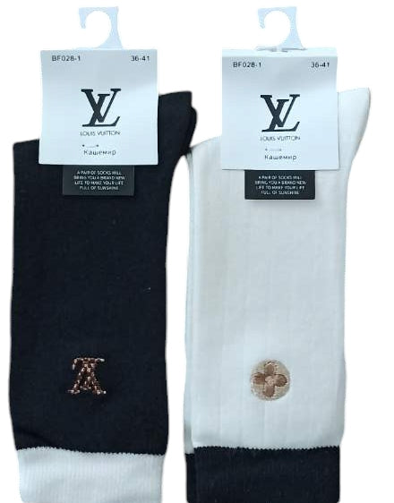 Korona BF028-1 Women's Cashmere Long Socks, Size 36-41