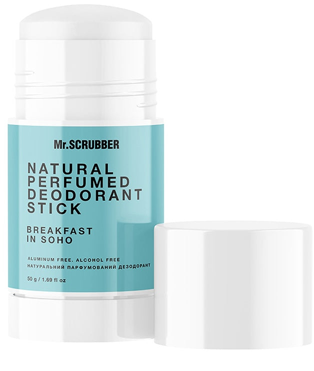 Mr. Scrubber Breakfast in Soho Natural Perfumed Deodorant Stick, 50 g