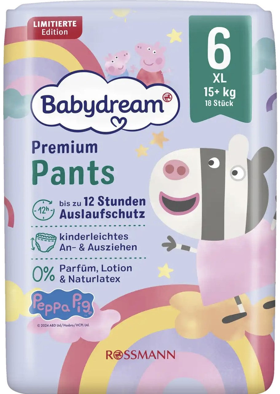 Babydream Premium Size 6 Baby Pull-Up Diaper Pants, 15+ kg, 18 pcs