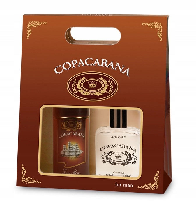 Jean Marc Copacabana Men's Gift Set: Aerosol Deodorant 150 mL & Aftershave Lotion 100 mL