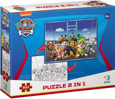 Dodo Paw Patrol 2-in-1 Puzzle, 60 pcs, Assorted Designs - Image 2