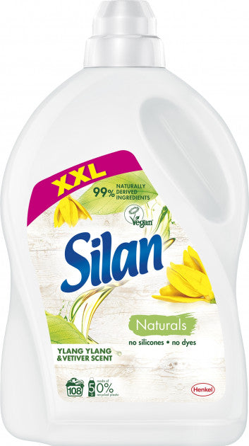 Silan Naturals Ylang-Ylang & Vetiver Fabric Softener, 2.7 L