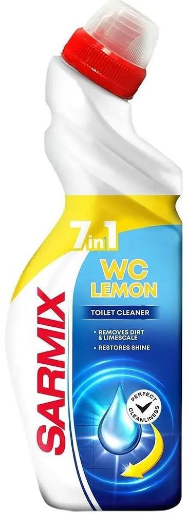 Sarmix 7-in-1 Lemon Bathroom Fixture Cleaner, 750 mL