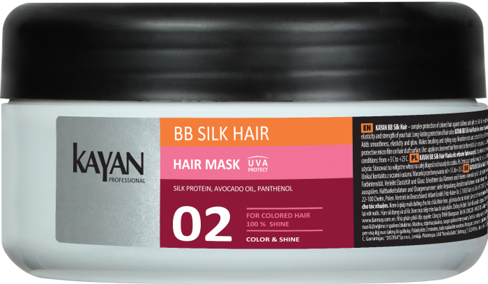 Kayan Professional BB Silk Hair Mask for Color-Treated Hair, 300 mL