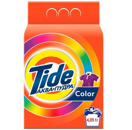 Tide Color Aqua-Powder Laundry Detergent, 27 Loads, 4.05 kg