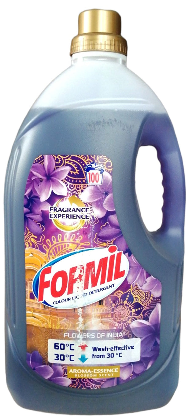 Formil Colour Flowers of India Liquid Laundry Detergent, 100 Loads, 5 L
