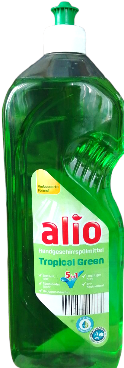 Alio Tropical Green Dishwashing Liquid, 1 L