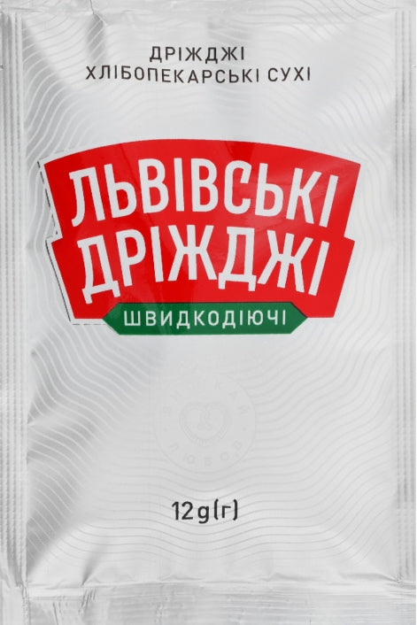 Lvivski Dry Baker's Yeast, 12 g