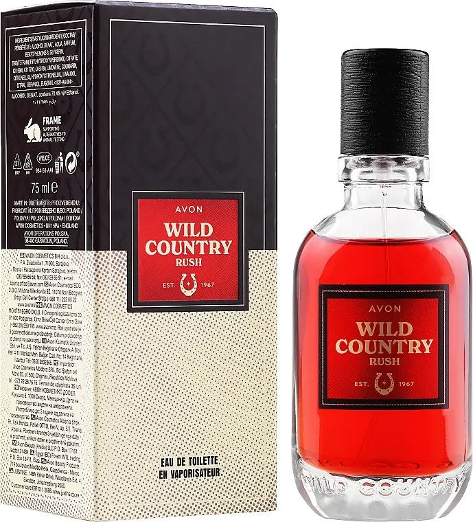 Avon Wild Country Rush Men's Eau de Toilette, 75 mL