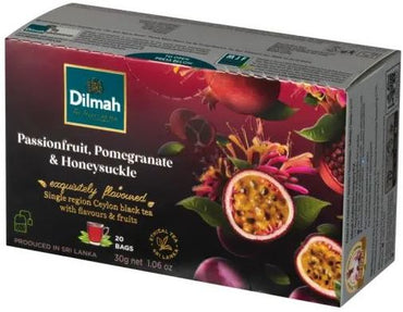 Dilmah Passionfruit, Pomegranate & Honeysuckle Black Tea, 20 Bags, 30 g - Image 2
