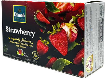 Dilmah Strawberry Black Tea, 20 Bags, 30 g - Image 2
