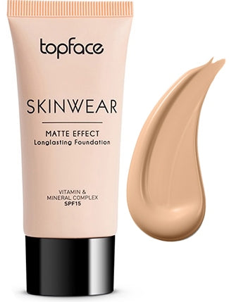 TopFace Skinwear Matte Effect Long-Lasting Foundation 002 Light Beige, 30 mL