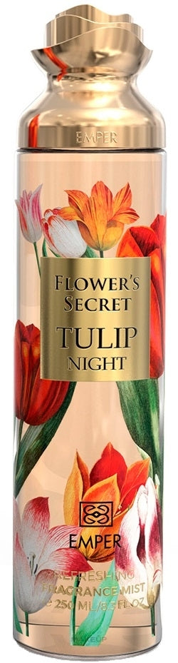 Emper Flower's Secret Tulip Night Perfumed Body Spray, 250 mL