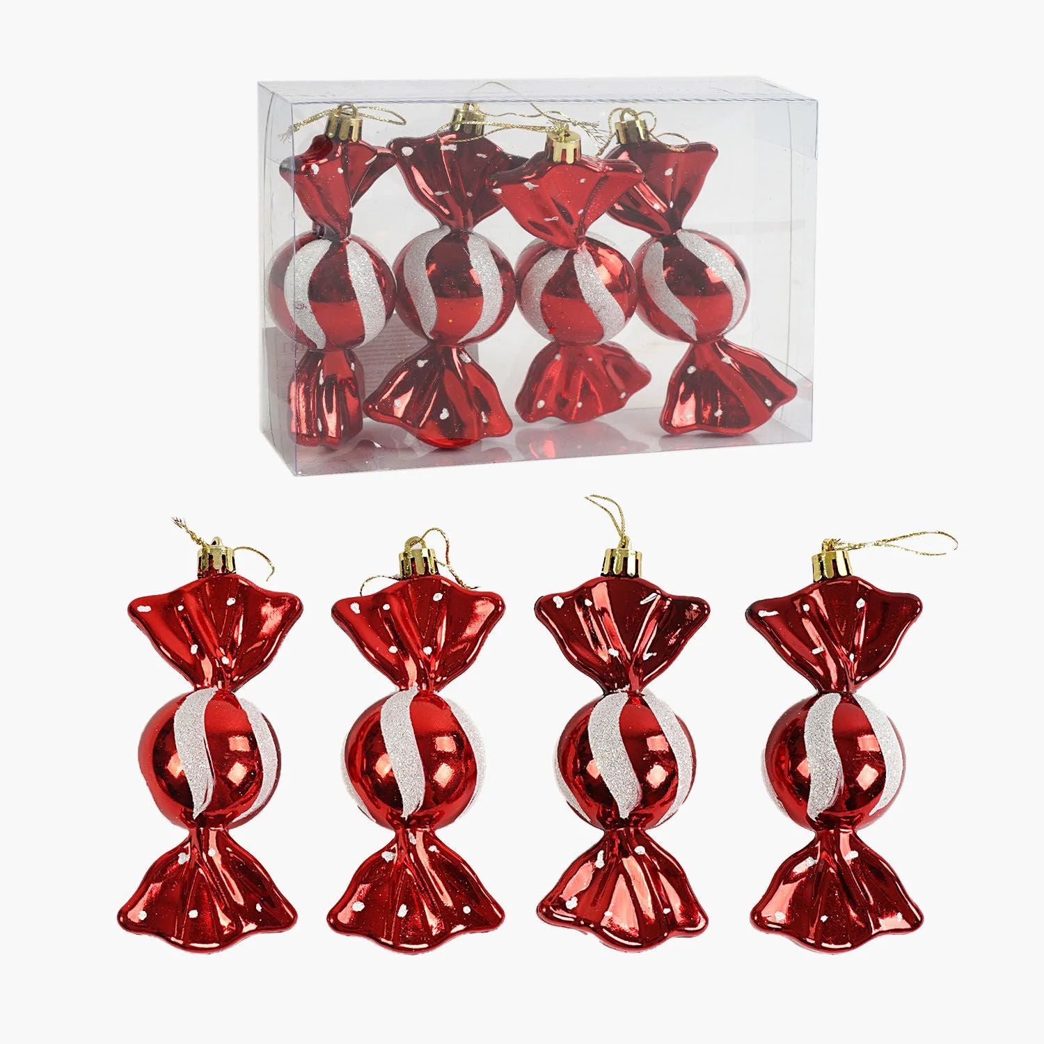 C 67181 Candy Christmas Ornaments, 13 cm, 4 pcs