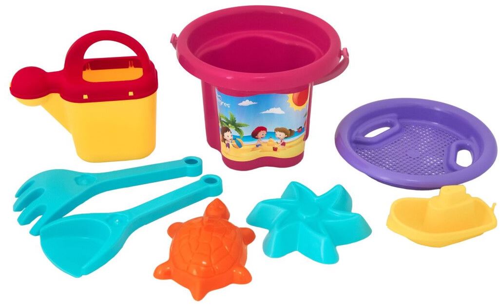 Tigres Flower 39810 Sand Play Set with Watering Can, 8 pcs