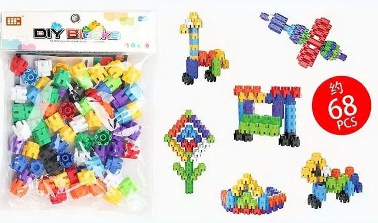 HC 098-A DIY Blocks Building Set, 68 Pieces