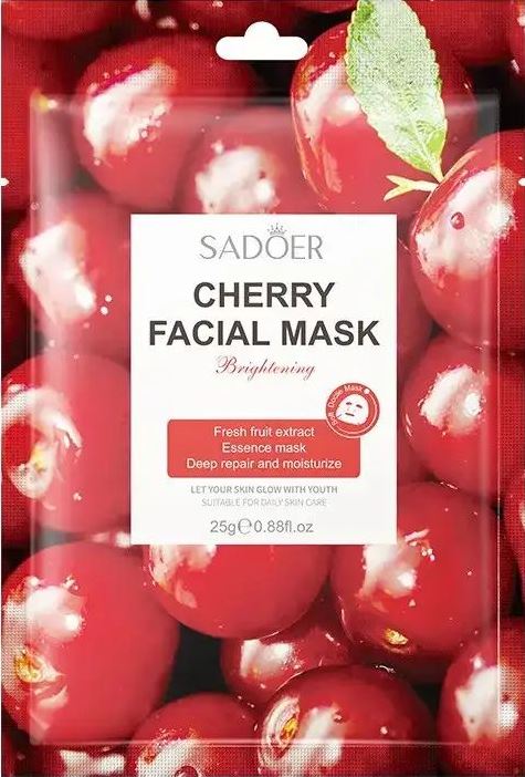Sadoer Cherry Facial Sheet Mask, 25 g