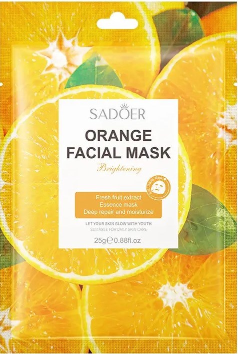 Sadoer Orange Facial Sheet Mask, 25 g