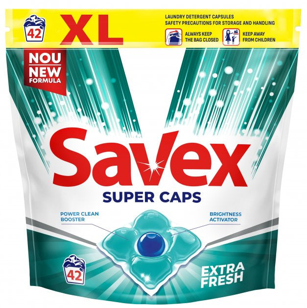 Savex Premium Extra Fresh Laundry Pods, 42 pcs (Priced per Piece)