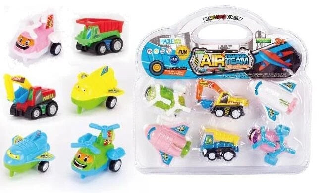 Haole Xing 538-104A Toy Car Set in Blister Pack