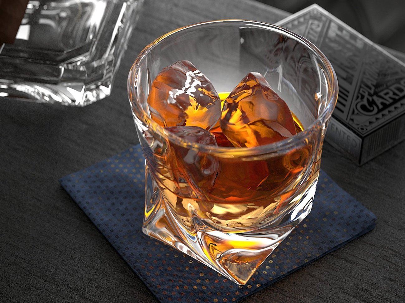 Bohemia Quadro Whiskey Glass Set, 6 x 340 mL - Image 4