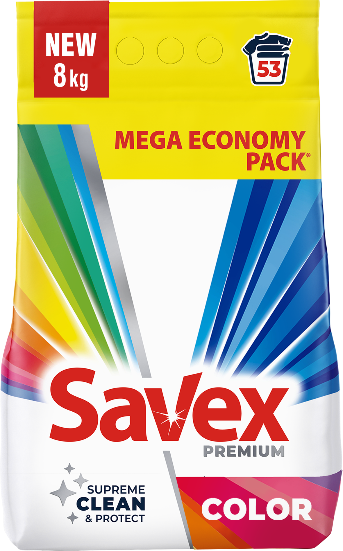 Savex Automat Premium Color Laundry Detergent Powder, 8 kg