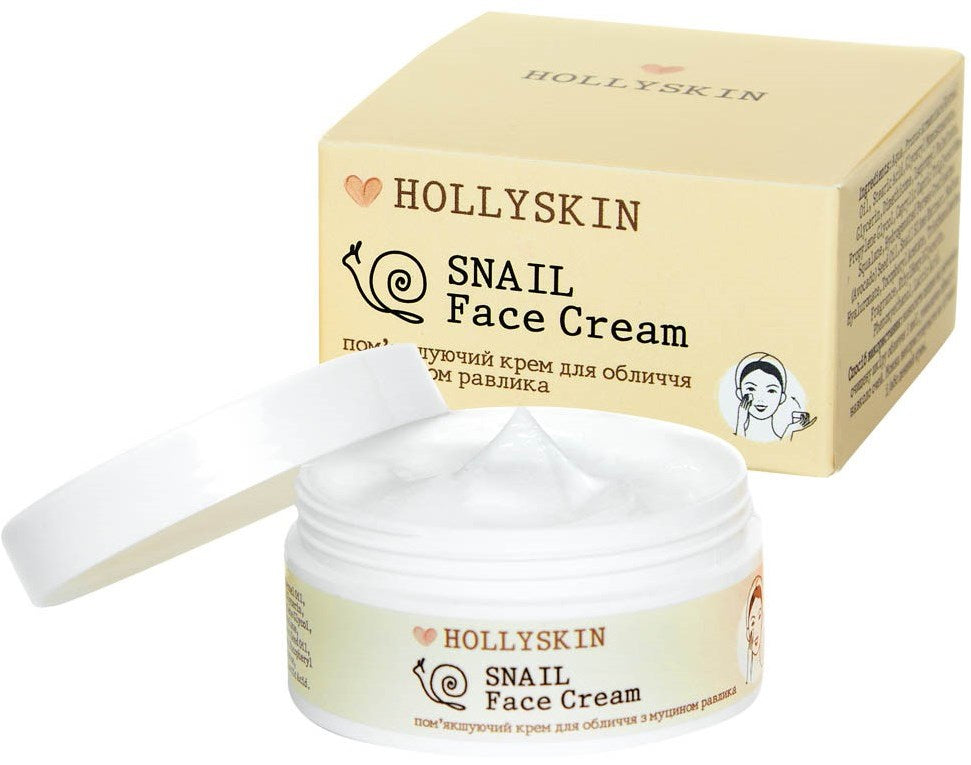 Hollyskin Softening Face Cream with Snail Mucin, 50 mL
