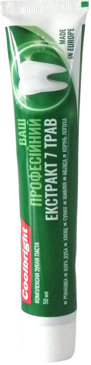 Coolbright Professional 7 Herb Extract Toothpaste, 50 mL
