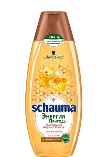 Schauma Nature Moments Honey Elixir Shampoo for Weak and Brittle Hair, 400 mL - Image 2