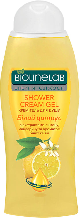 Biolinelab White Citrus Shower Cream Gel, 400 mL