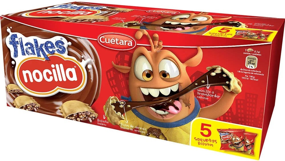 Cuetara Nocilla Flakes Cereal, 175 g, 5 x 35 g - Image 2