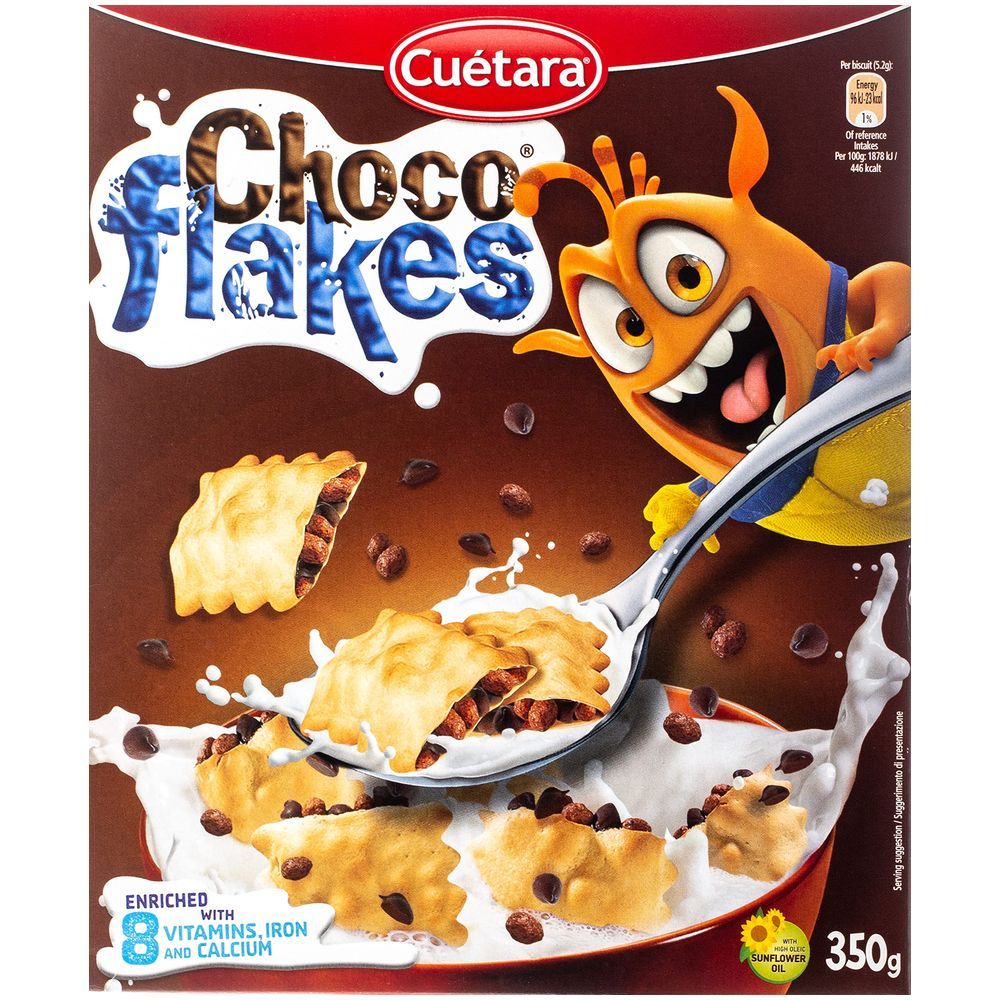 Cuetara Choco Flakes Chocolate Cereal, 350 g