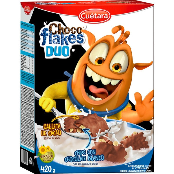 Cuetara Choco Flakes Duo Chocolate Cereal, 420 g - Image 2