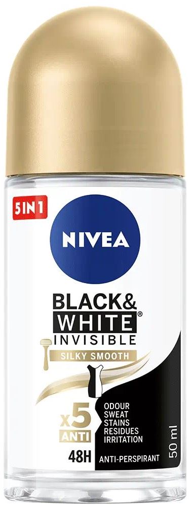 Nivea Smooth Silk Women's Roll-On Deodorant, 50 mL