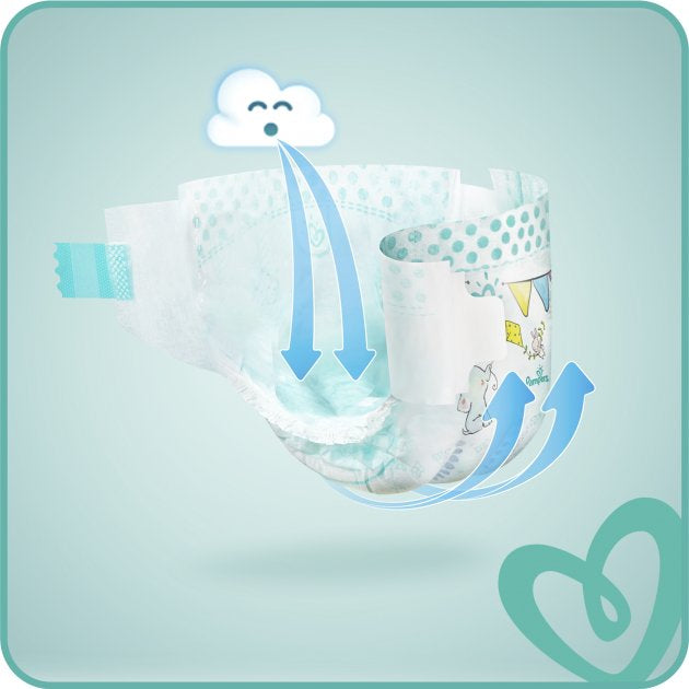 Pampers Active Baby Size 2 (Mini) Baby Diapers, 96 pcs, 4-8 kg - Image 4