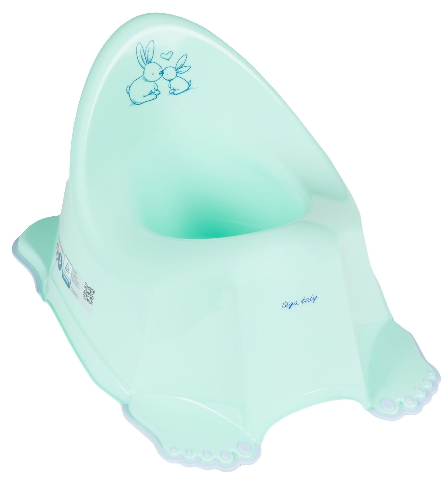 Tega Rabbits KR-001-105 Kids' Non-Slip Potty, Mint