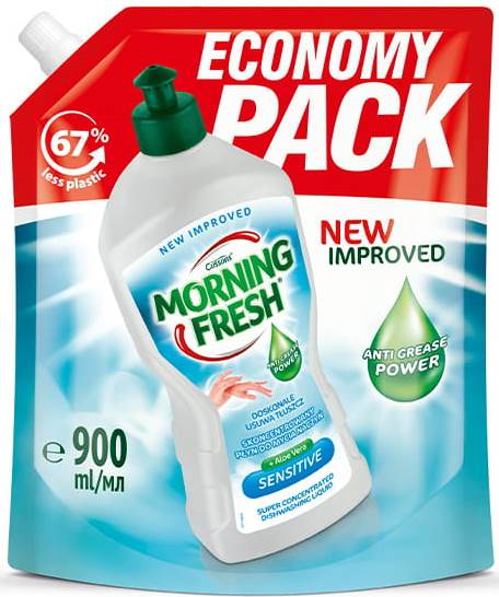 Morning Fresh Sensitive Aloe Dishwashing Liquid, 900 mL