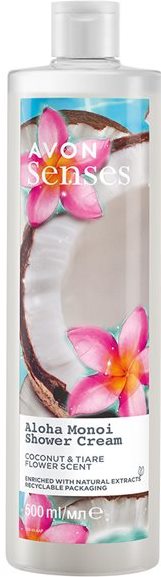 Avon Senses Aloha Monoi Shower Cream Gel, 500 mL